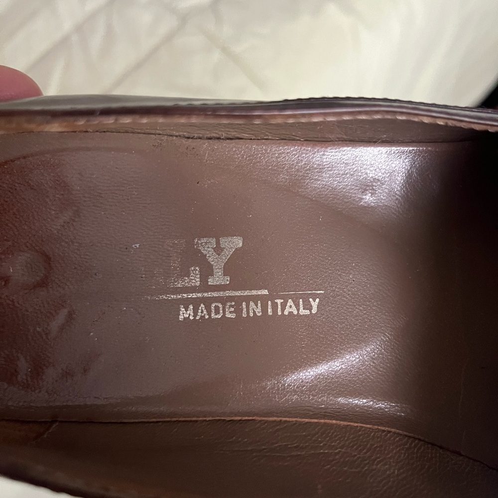 Bally Men's Dark Brown Leather Slip-On Loafers - Picture 3 of 4